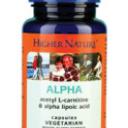 Higher Nature Alpha (Alpha Lipoic acid & Acetyl L-Carnitine) 30, 90 caps