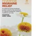 Higher Nature Feverfew Migraine Relief  (Used To Prevent Migraine Headache) 30 caps